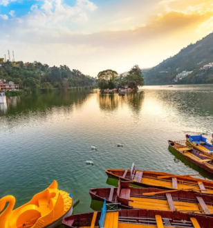 instagram post of boats in a lake